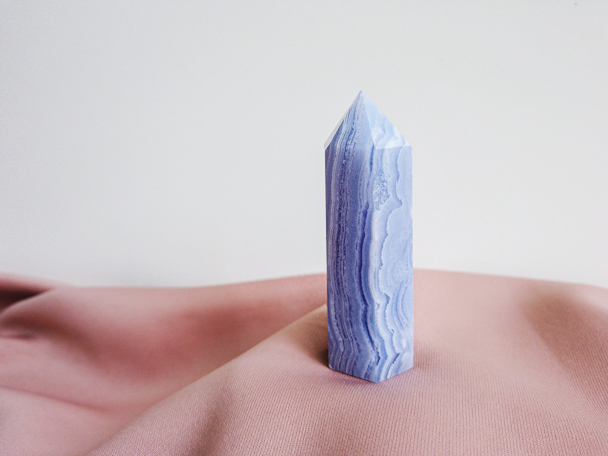 Blue Lace Agate Tower