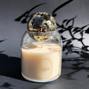 Crystal Orb Soy Wax Candle: Pyrite